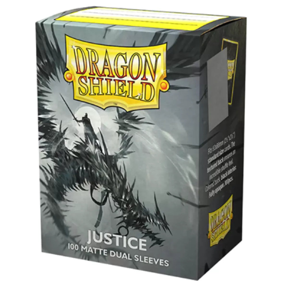 Sleeve-uri Dragon Shield - Standard size - Matte Dual Art - Justice (100 bucati)