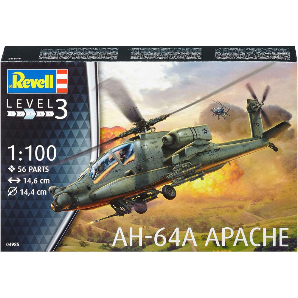 Set de Constructie Revell AH-64A Apache - 1:100