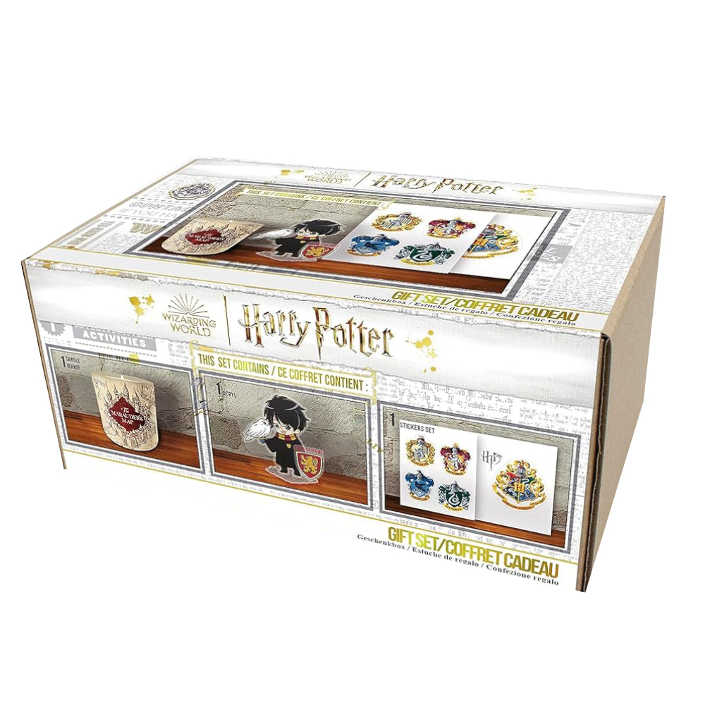 Cutie Cadou Harry Potter - Lumanare + Figurina Acrilica + Stickere Harry Potter