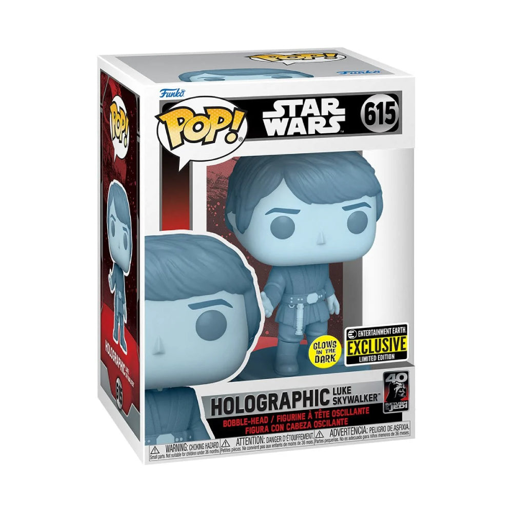 Figurina Funko POP Star Wars RotJ 40th - Holo Luke (GW)