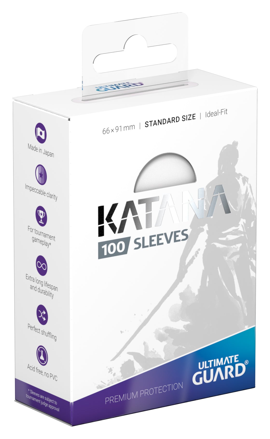 Ultimate Guard - Katana Sleeves Standard Size (100) - Transparent