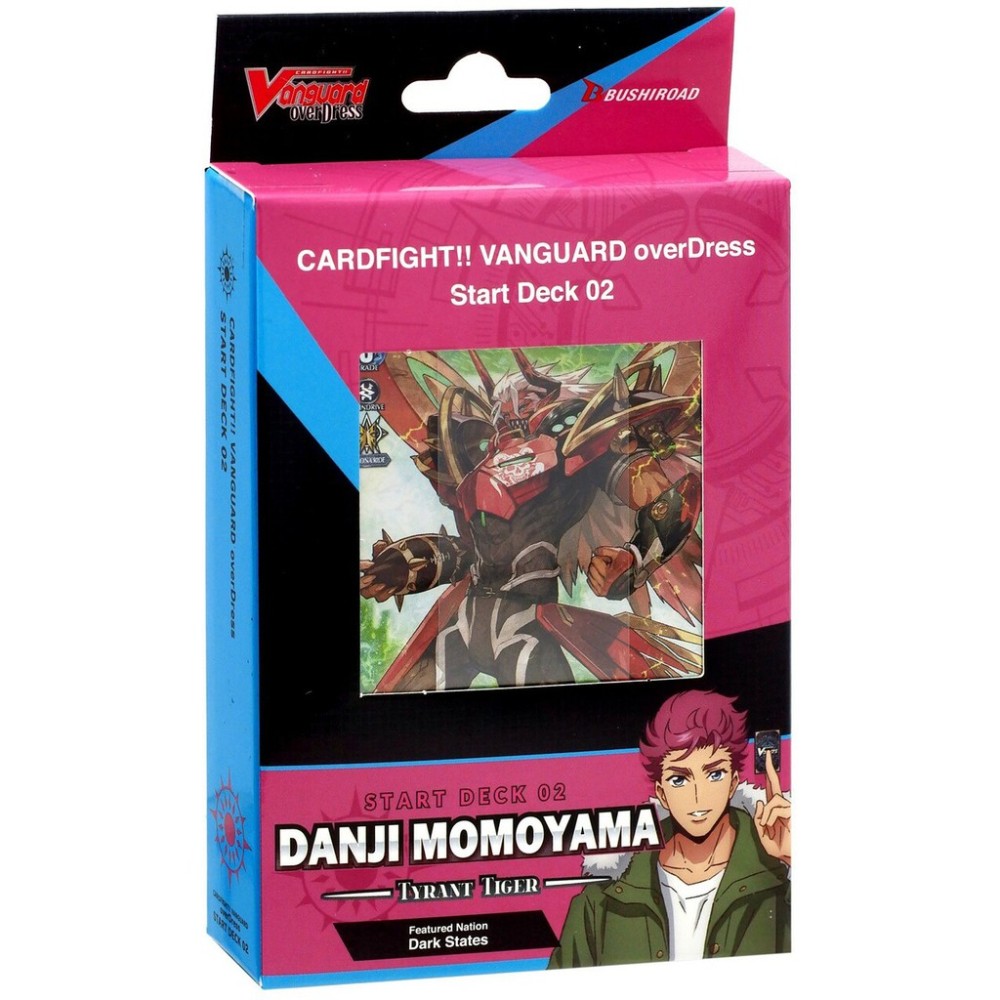 Cardfight!! Vanguard overDress - Starter Deck Display 2 Danji Momoyama Tyrant Tiger