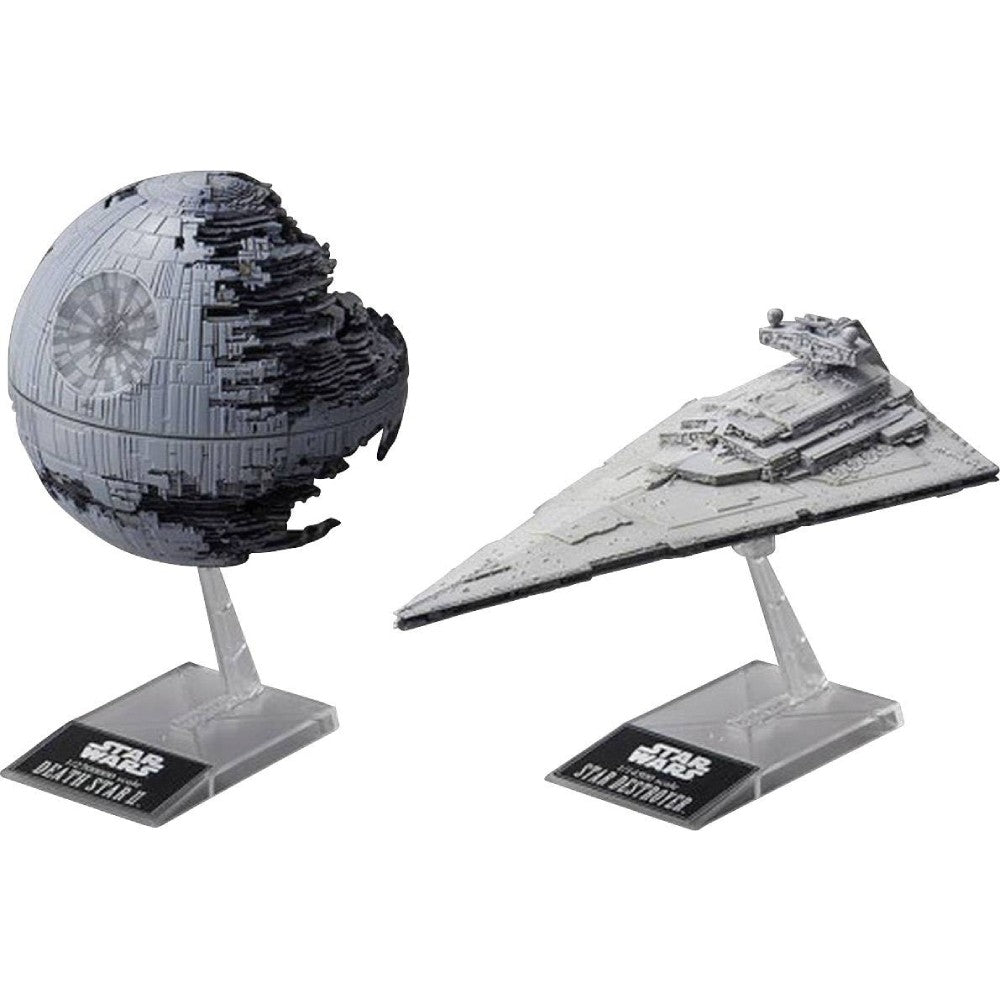 Figurine Kit de Asamblare Star Wars - Death Star II + Imperial Star Destroyer (1:2700000)