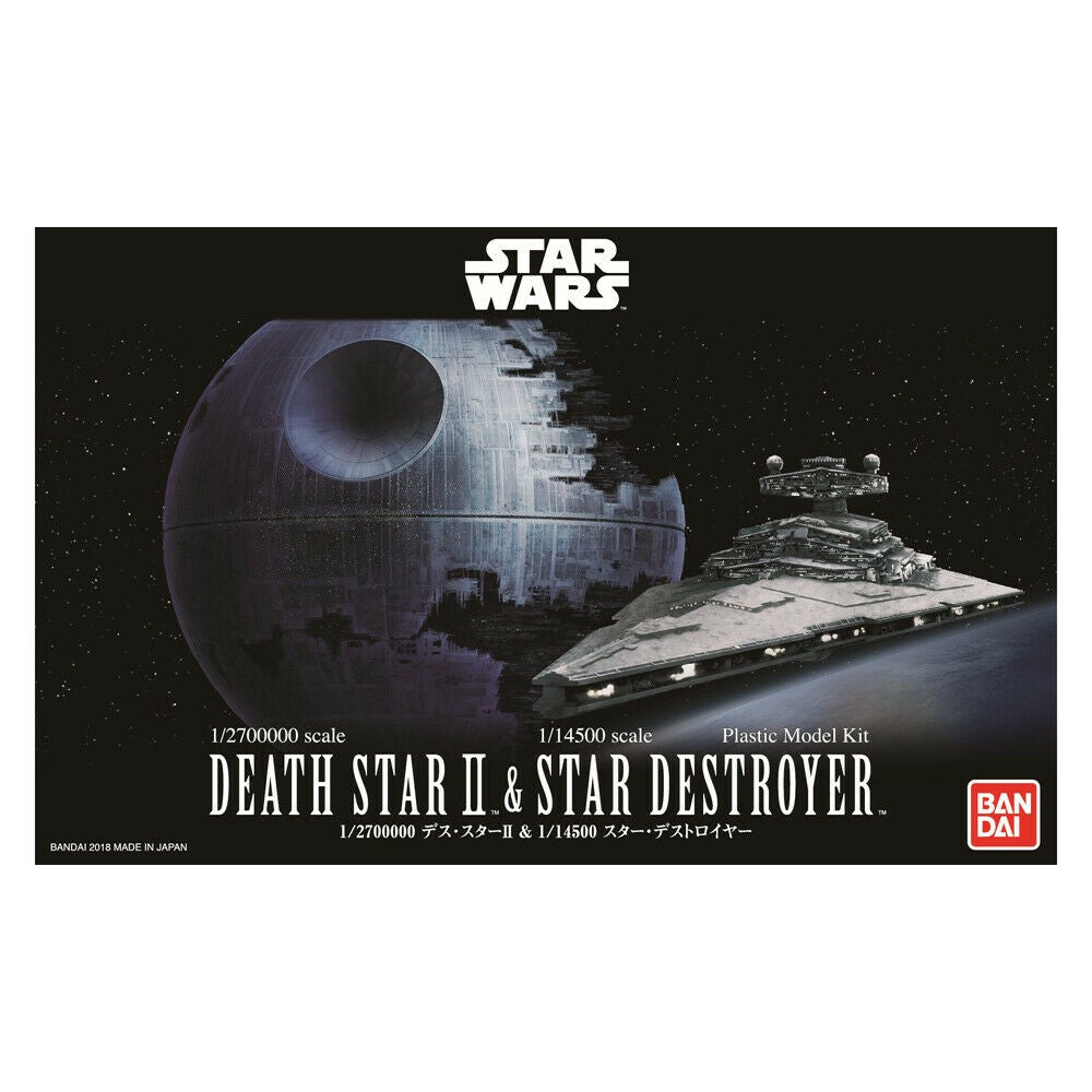 Figurine Kit de Asamblare Star Wars - Death Star II + Imperial Star Destroyer (1:2700000)