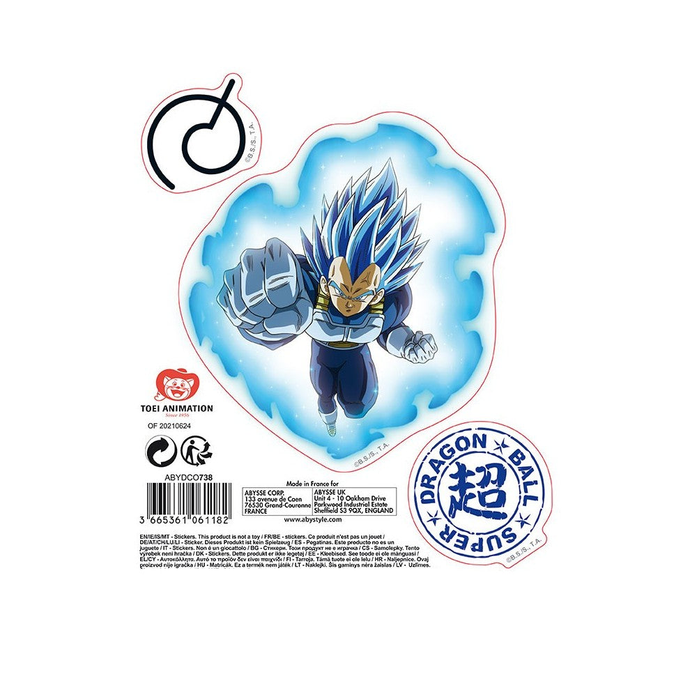 Stickere Dragon Ball Super - 16 x 11 cm - Goku & Vegeta