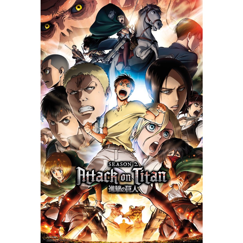 Poster Attack on Titan - Season 2 Key Art (91.5x61)