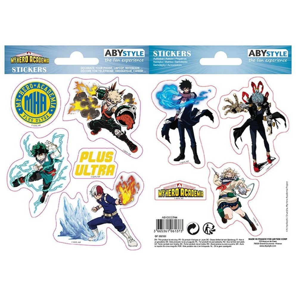 Stickere My Hero Academia - 16x11 cm 2 Sheets - Heroes Villains