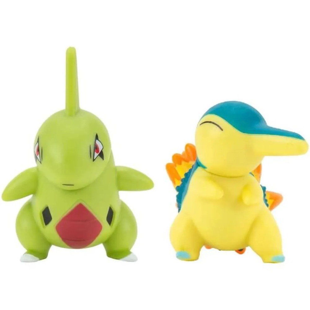 Set 2 Mini Figurine Pokemon Battle Ready - Larvitar + Cyndaquil