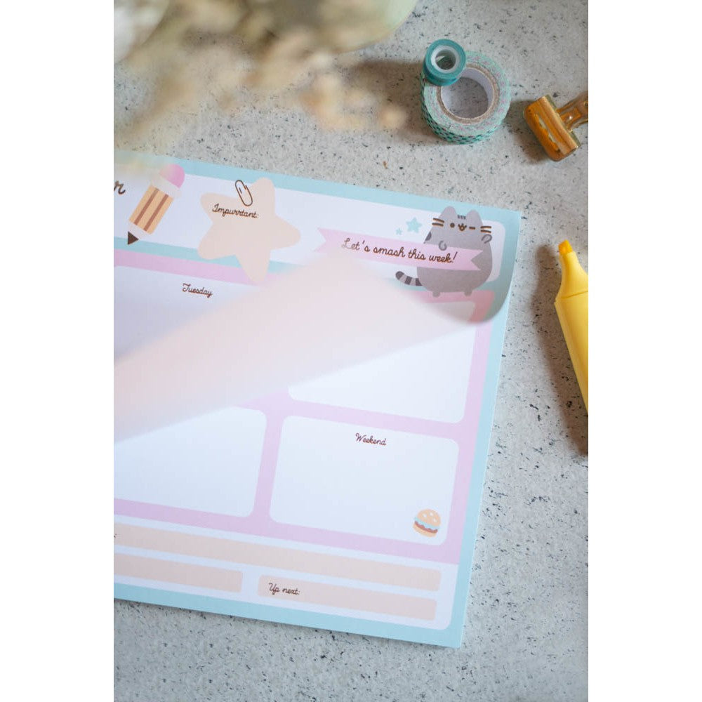 Planner Saptamanal A4 Pusheen Foodie Blue