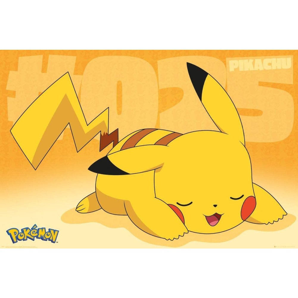 Poster Pokemon - Pikachu Asleep (91.5x61)