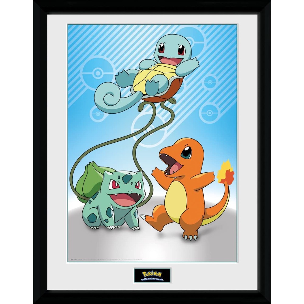 Poster cu Rama Pokemon - Kanto Starters