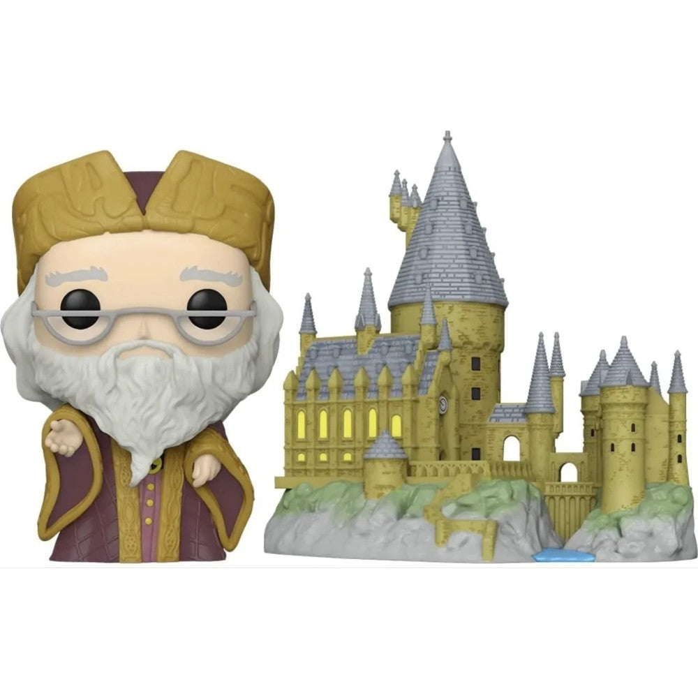 Figurina Funko Pop Town HP Anniversary - Dumbledore with Hogwarts