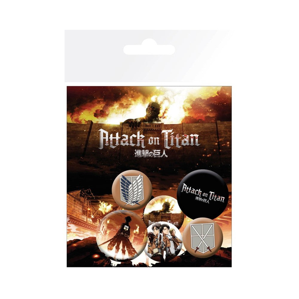 Set Insigne Attack On Titan - Characters