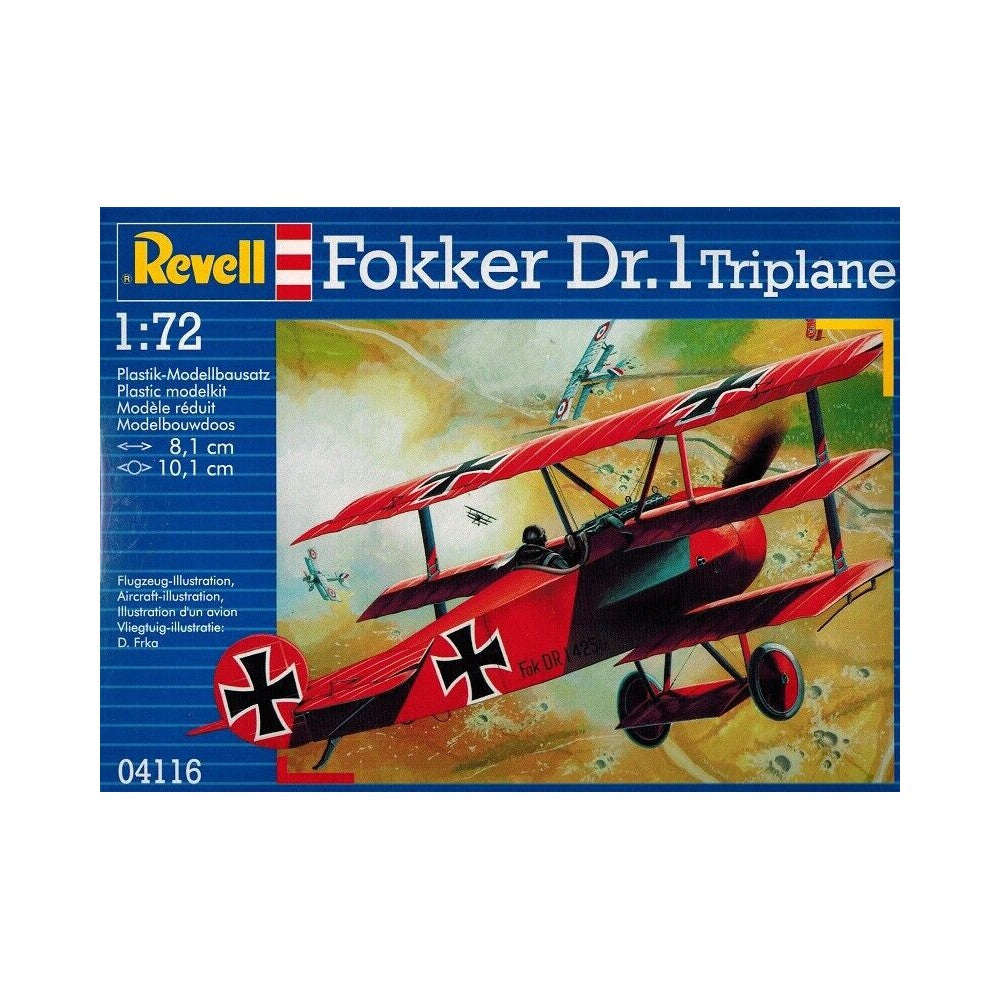 Set de Constructie Revell Fokker DR. 1 Triplane 1:72