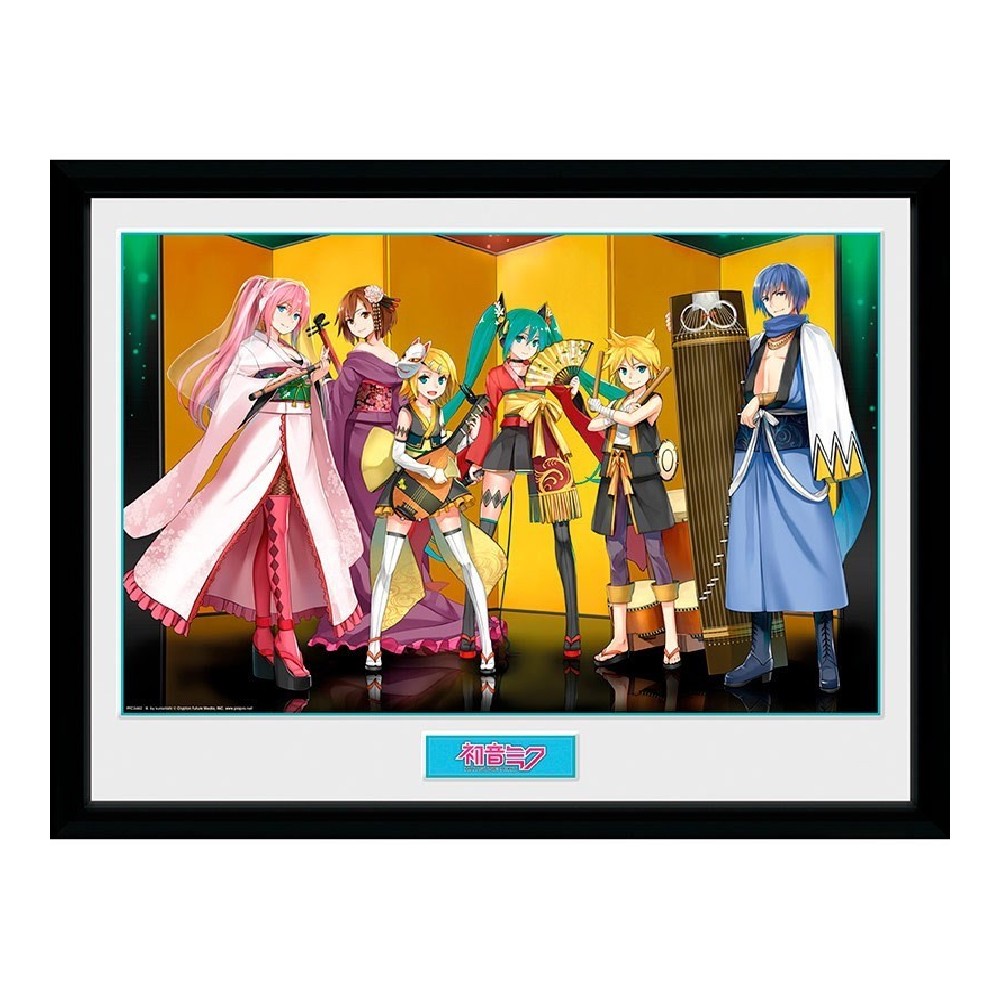 Poster cu Rama Hatsune Miku - Kuroshishi Unit (30x40)