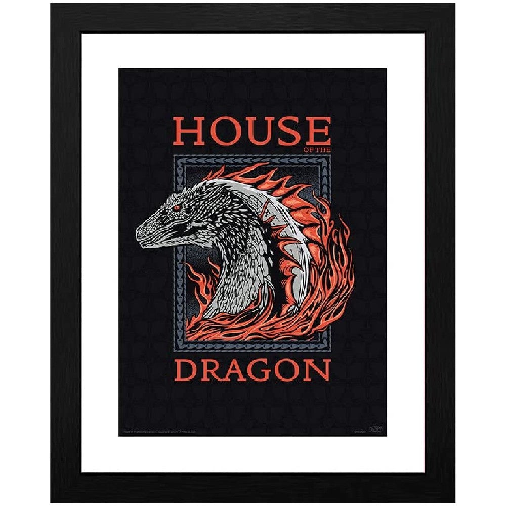 Poster cu Rama House of the Dragon - Red Dragon (30x40)