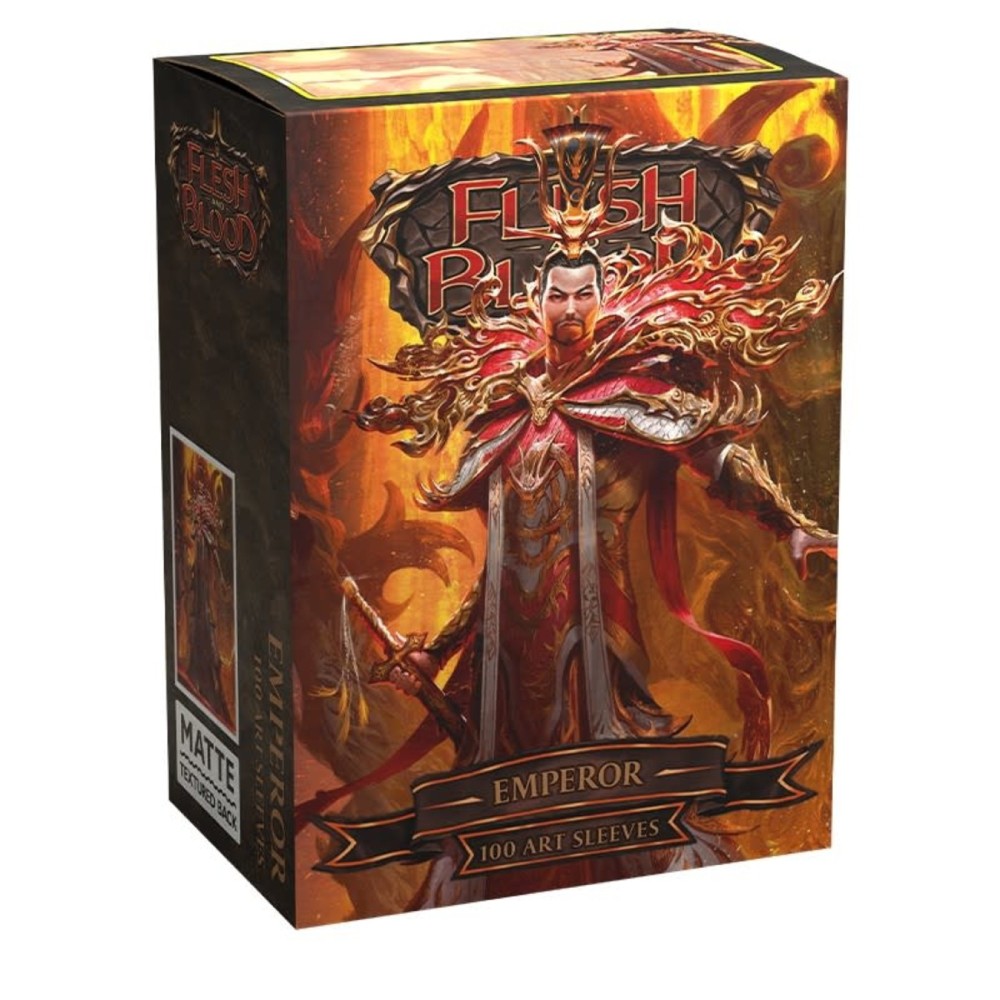 Sleeve-uri Dragon Shield Flesh and Blood License Standard Matte Art - Emperor (100 Bucati)