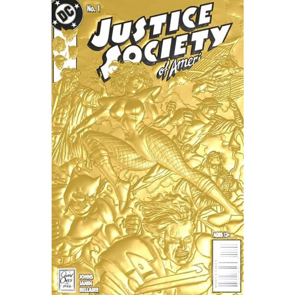 Justice Society of America 01 Cvr C Quinones 90s Cvr Foil
