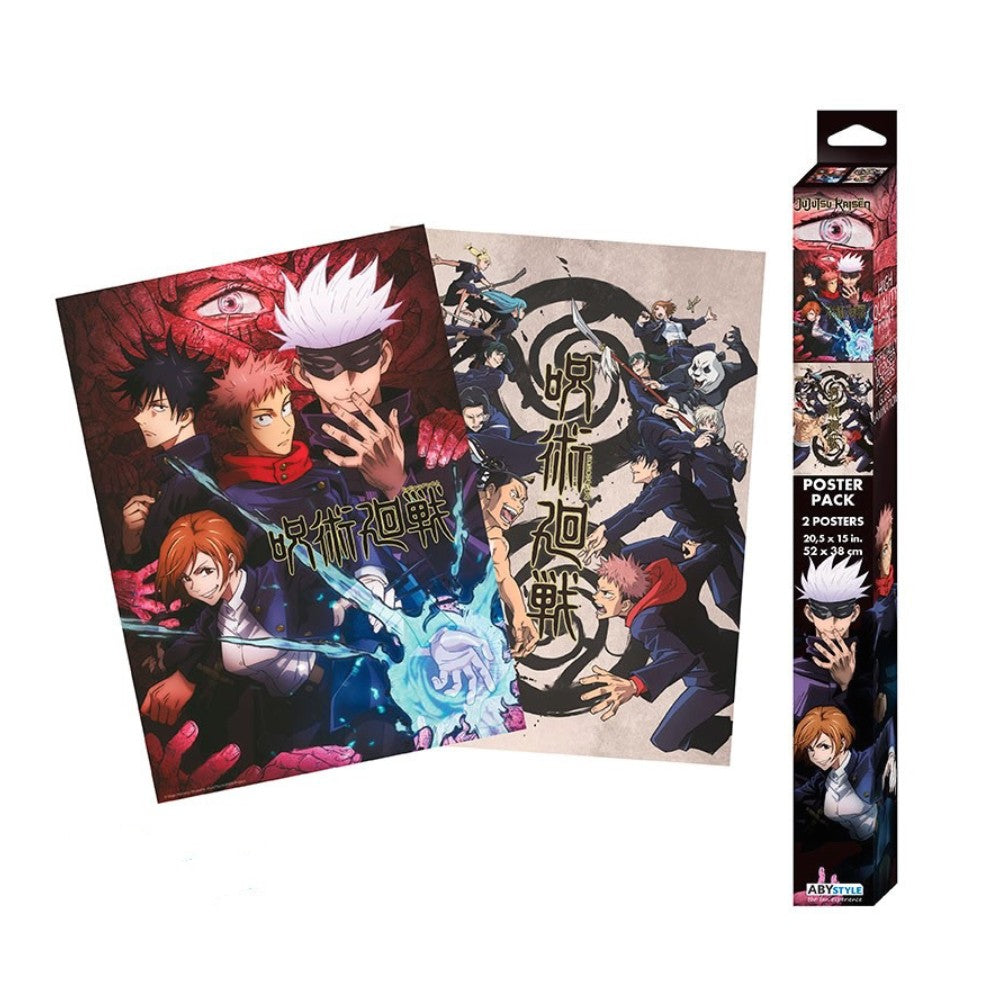 Set 2 Postere Chibi Jujutsu Kaisen - Group and Schools (52x38)