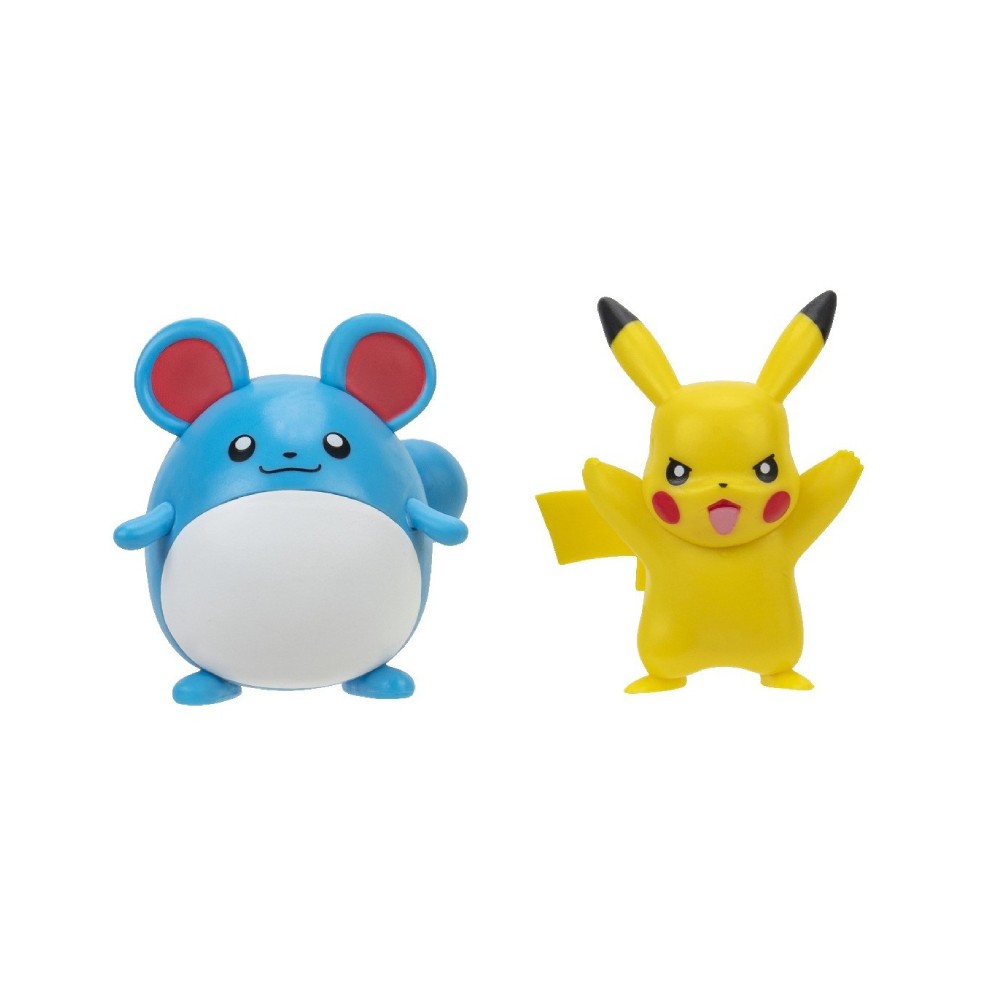 Set 2 Mini Figurine Pokemon - Marill si Pikachu