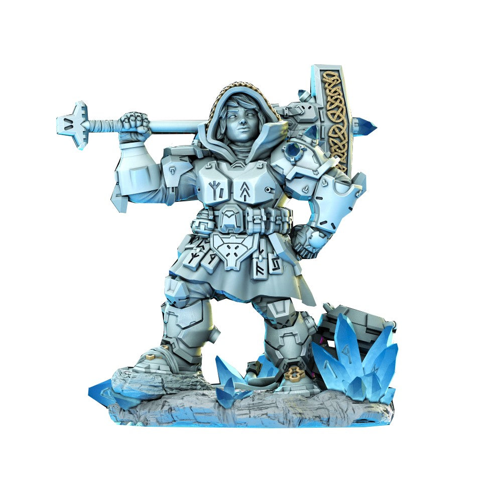 Miniatura Nepictata Elemental Beacon - Norgrem Gemsourcer Pose 1