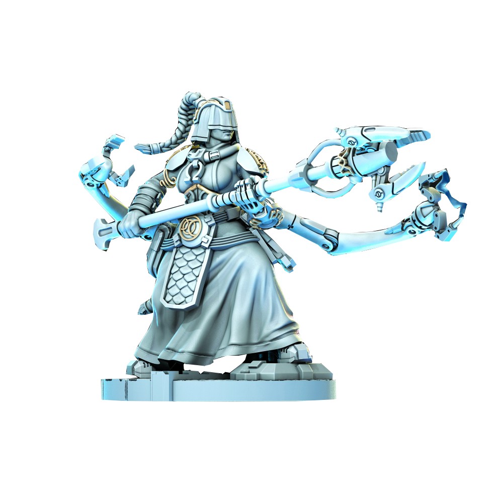 Miniatura Nepictata Elemental Beacon - Norgrem Gempriestess Pose 3