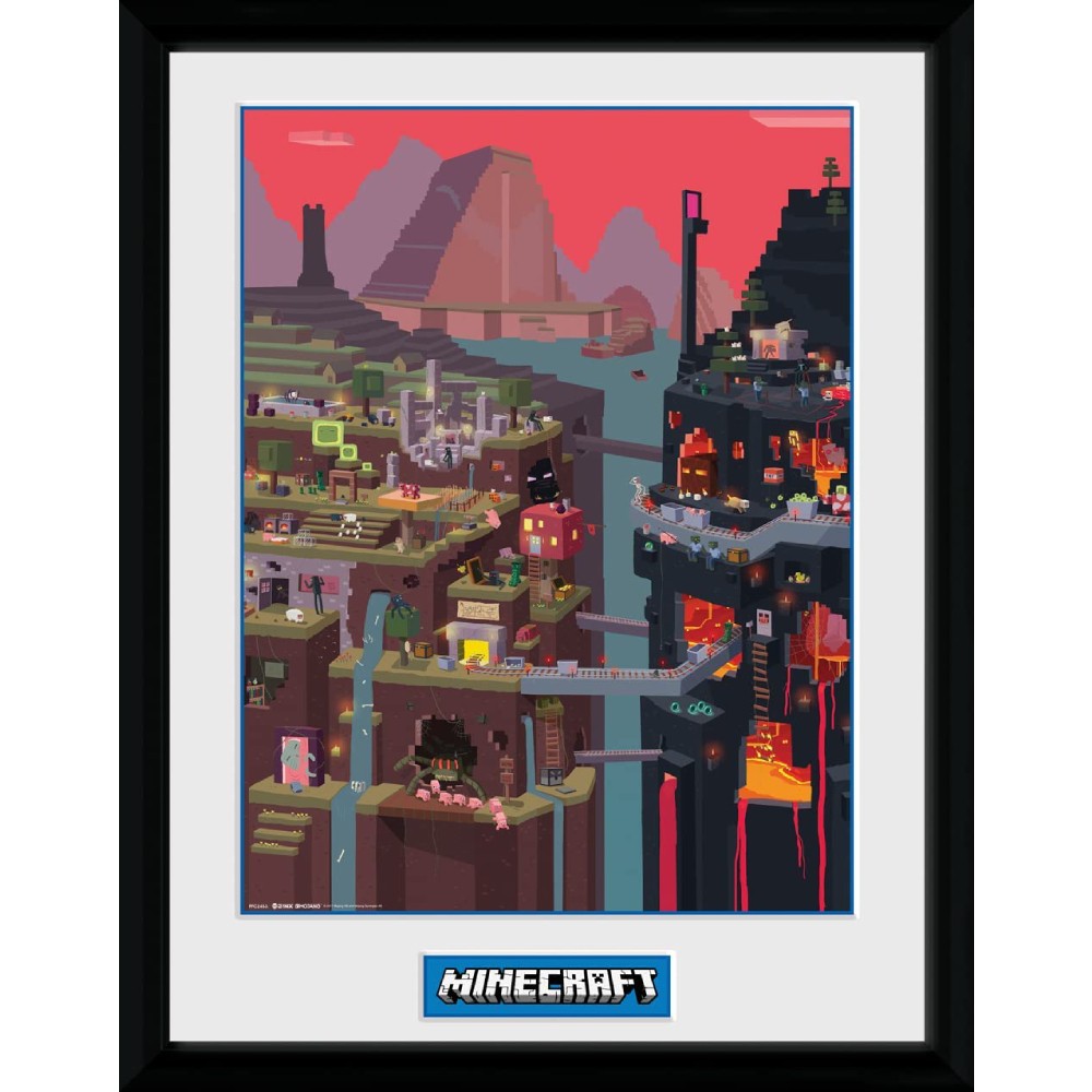 Poster cu Rama Minecraft - World (30x40)