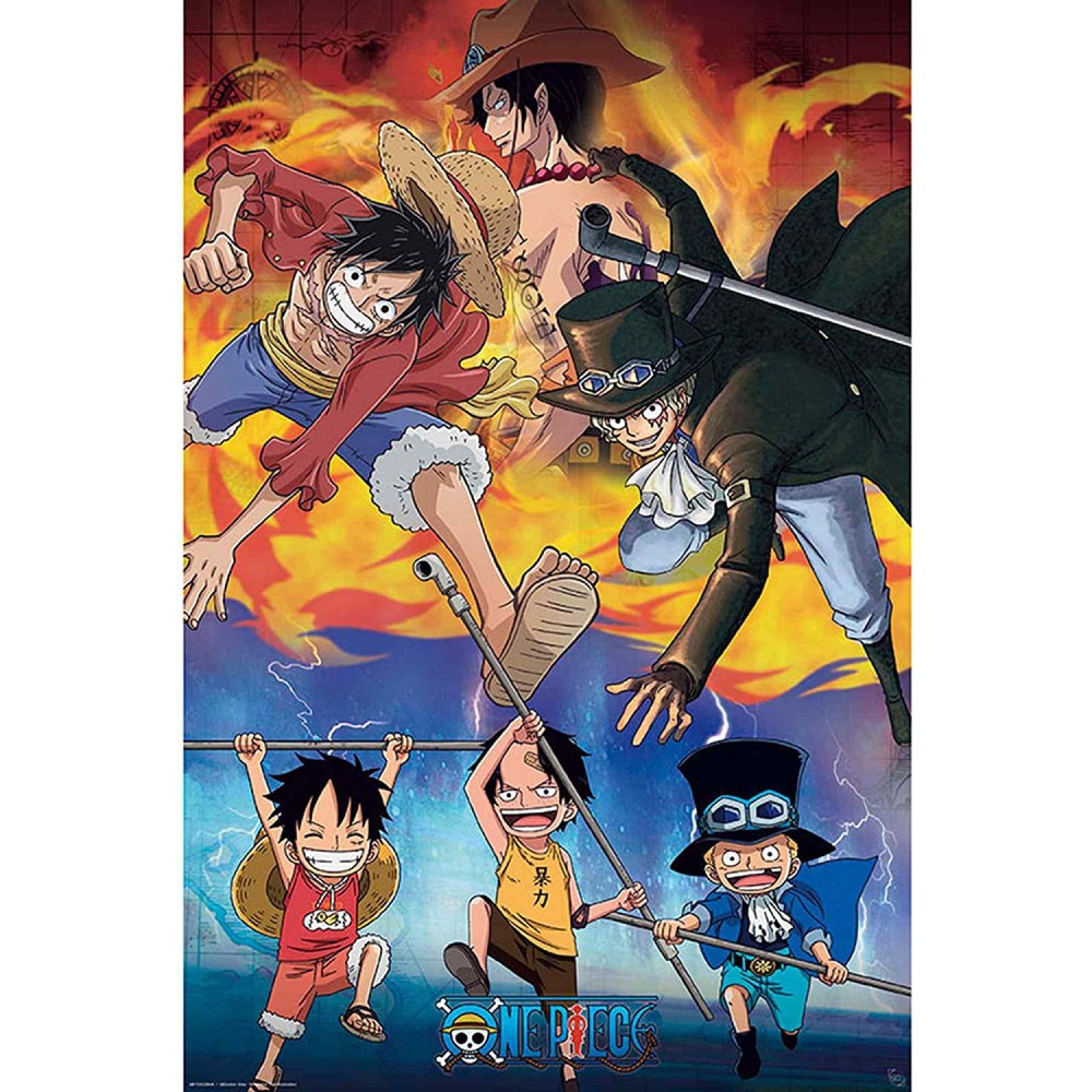 Poster One Piece - Ace Sabo Luffy (91.5x61) (3665361045182)