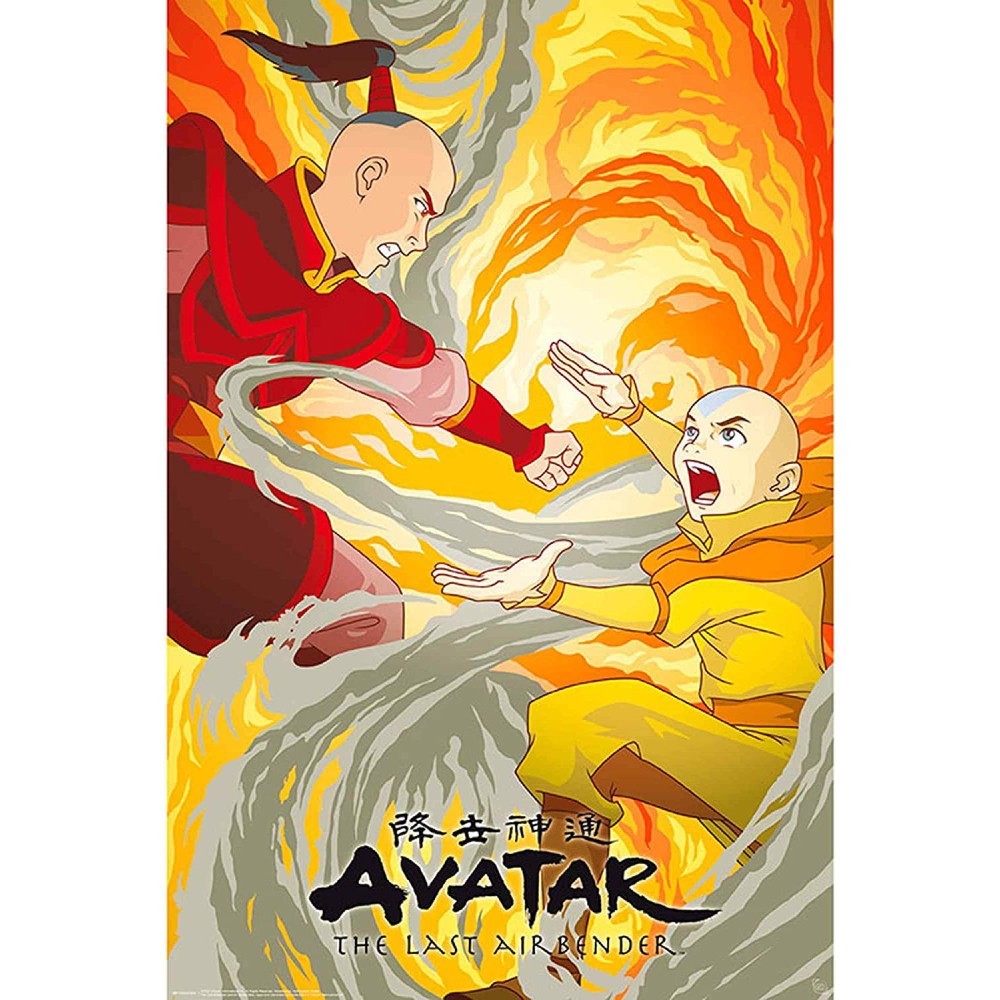 Poster Avatar - Aang vs Zuko (91.5x61)