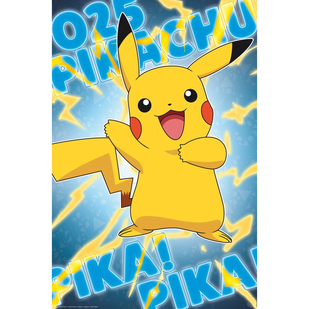 Poster Foil Pokemon - Pikachu (91.5x61)