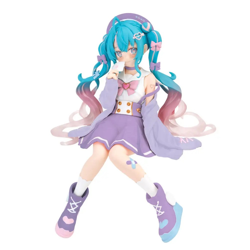 Figurina Hatsune Miku Noodle Stopper PVC Hatsune Miku Love Sailor Purple Color Ver 13 cm