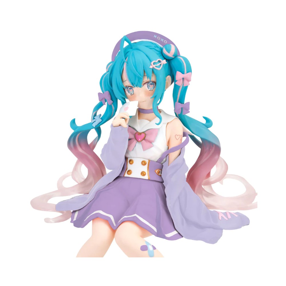 Figurina Hatsune Miku Noodle Stopper PVC Hatsune Miku Love Sailor Purple Color Ver 13 cm