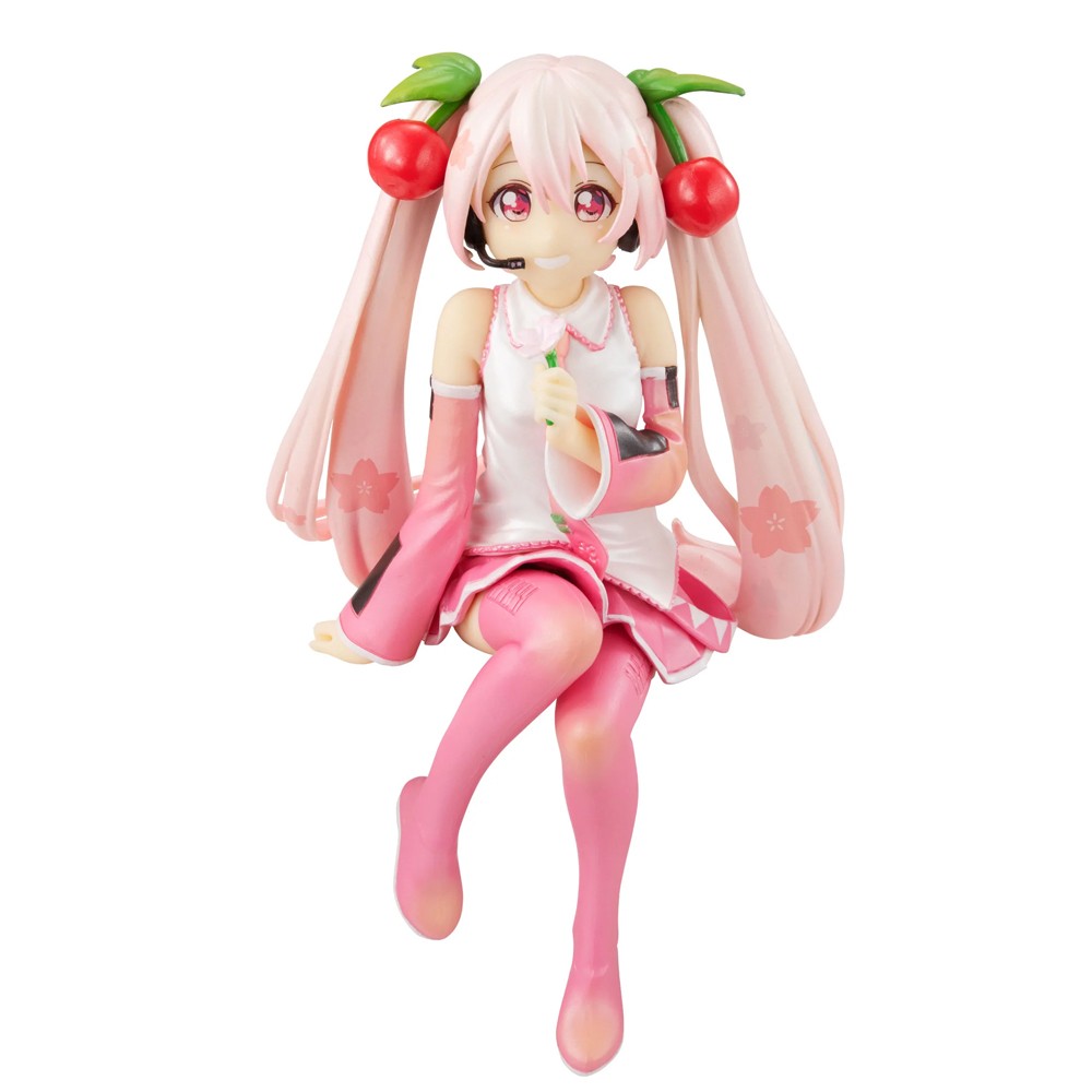 Figurina Hatsune Miku Noodle Stopper PVC Sakura Miku 2022 Pearl Color 13 cm