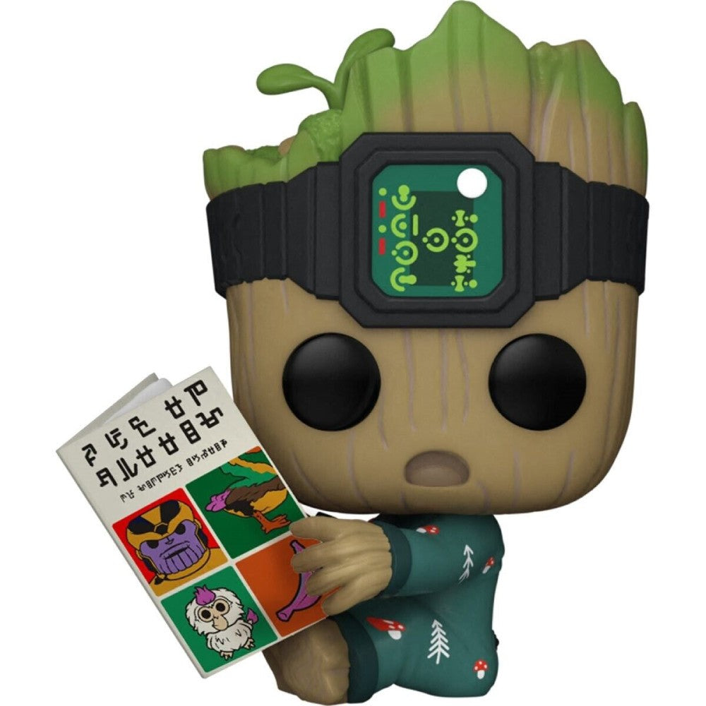 Figurina Funko POP Marvel IAG - Groot PJs with Book