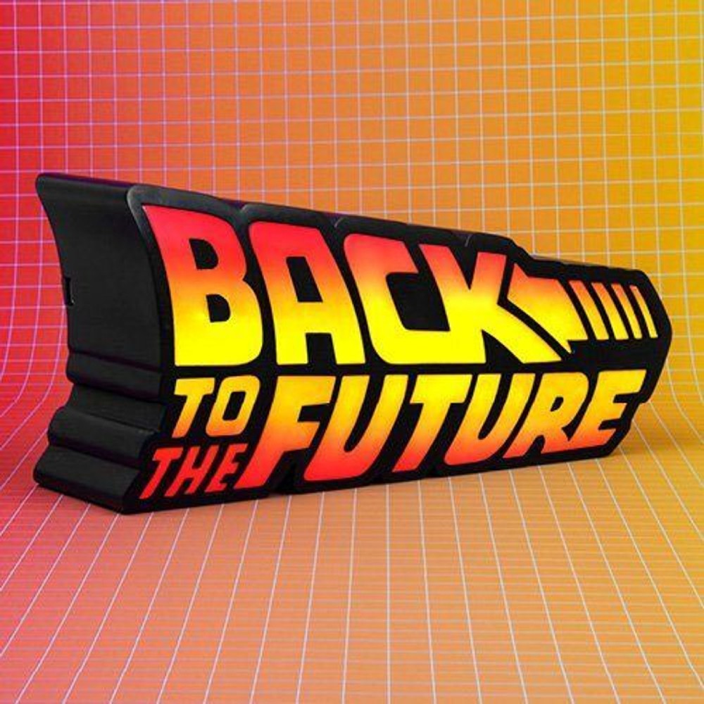 Lampa Back to the Future LED-Light Logo 25 cm