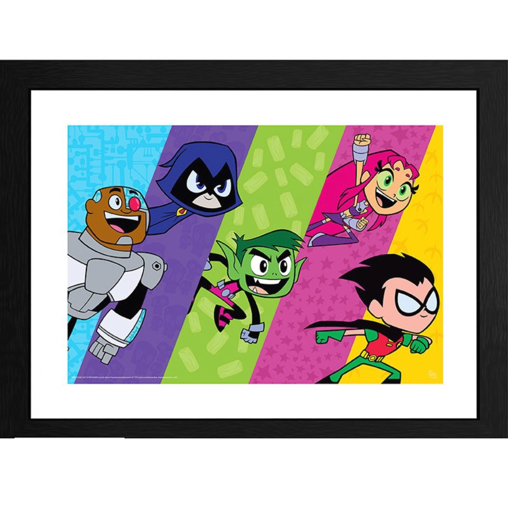 Poster cu Rama Teen Titans - Titans Colorblock Line Up (30x40)