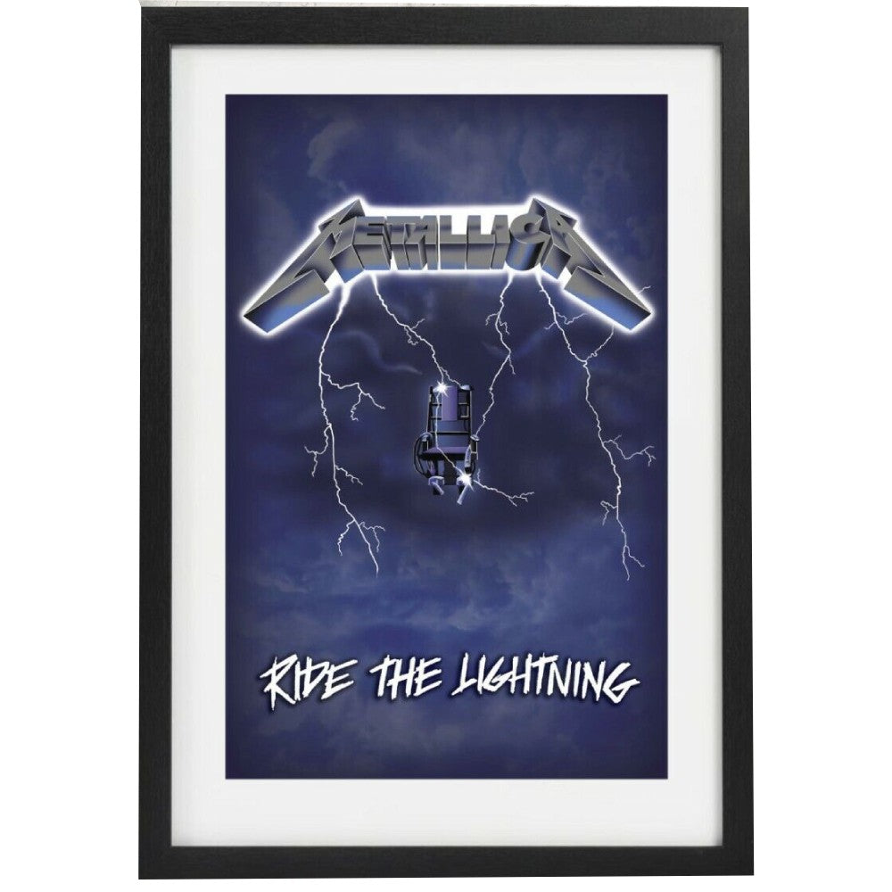 Poster cu Rama Metallica - Ride the Lightning (30x40)