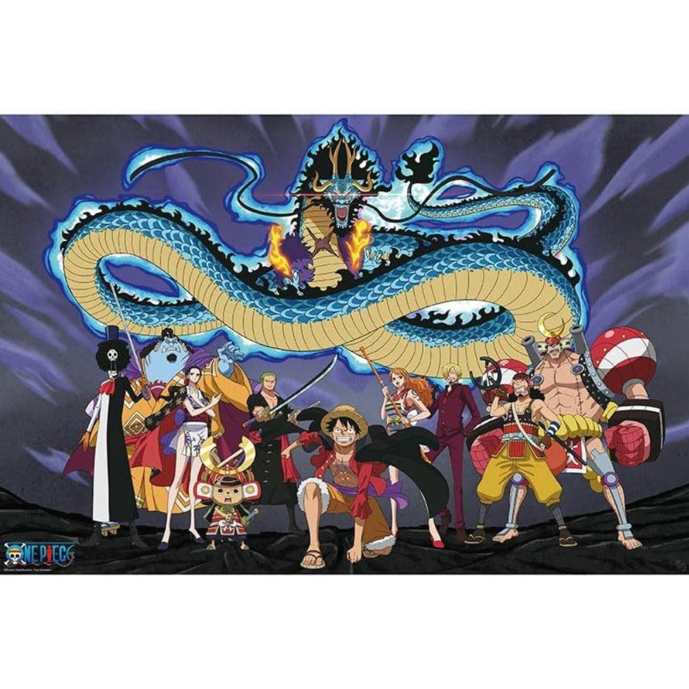 Poster Maxi One Piece - 91.5x61 - The Crew versus Kaido