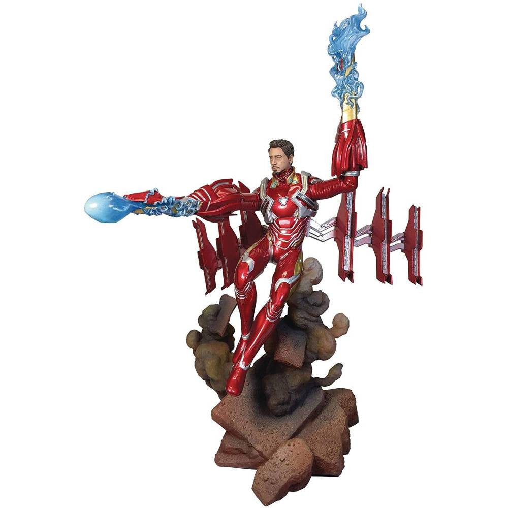 Figurina Marvel Gallery Avengers 3 Iron Man fara Masca Mk50 Dlx