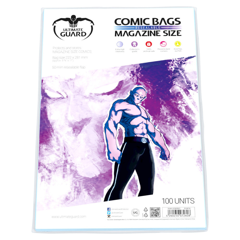 Ultimate Guard: Comic Bags - Magazine Size (resigilabile) (10)