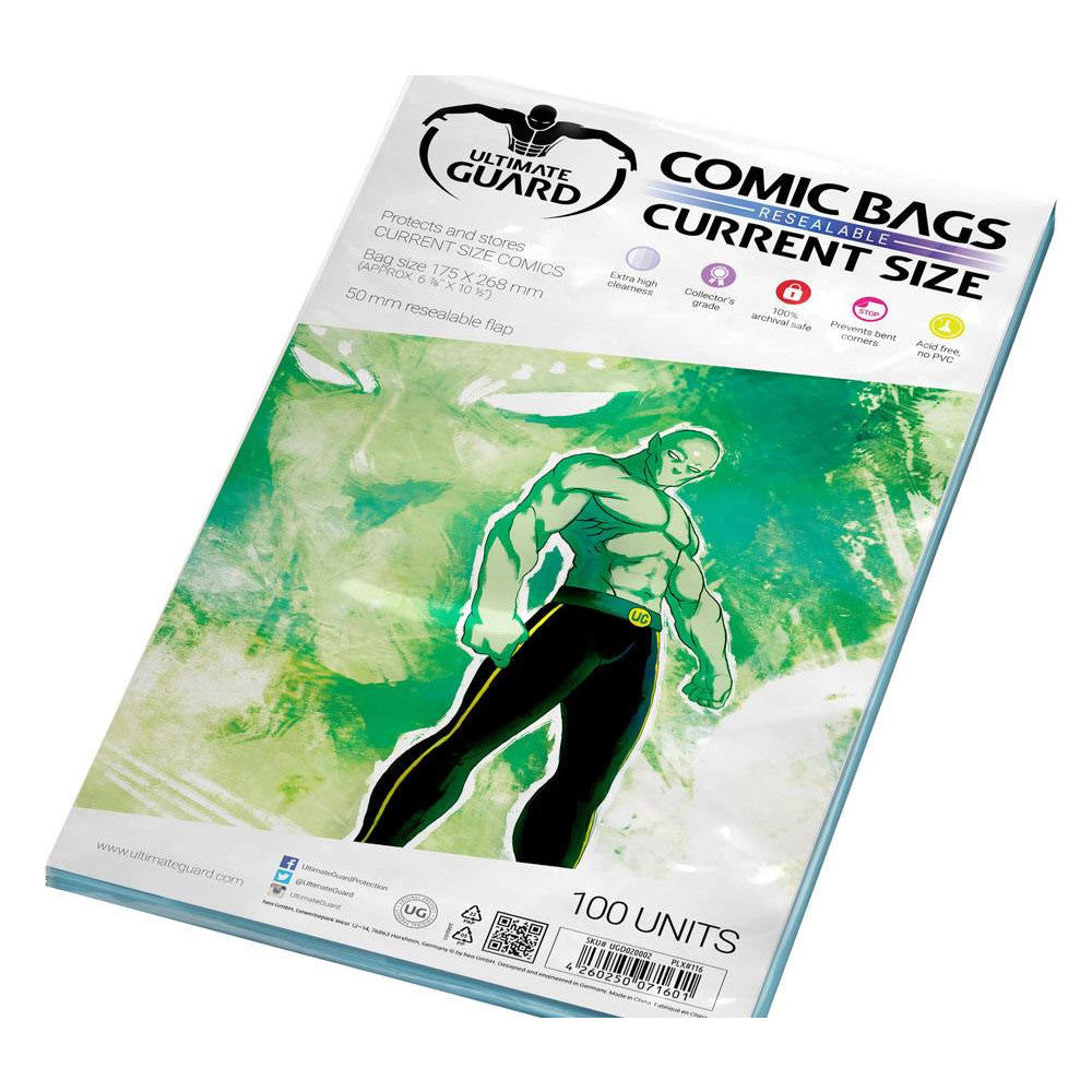 Ultimate Guard: Comic Bags - Current Size (resigilabile)