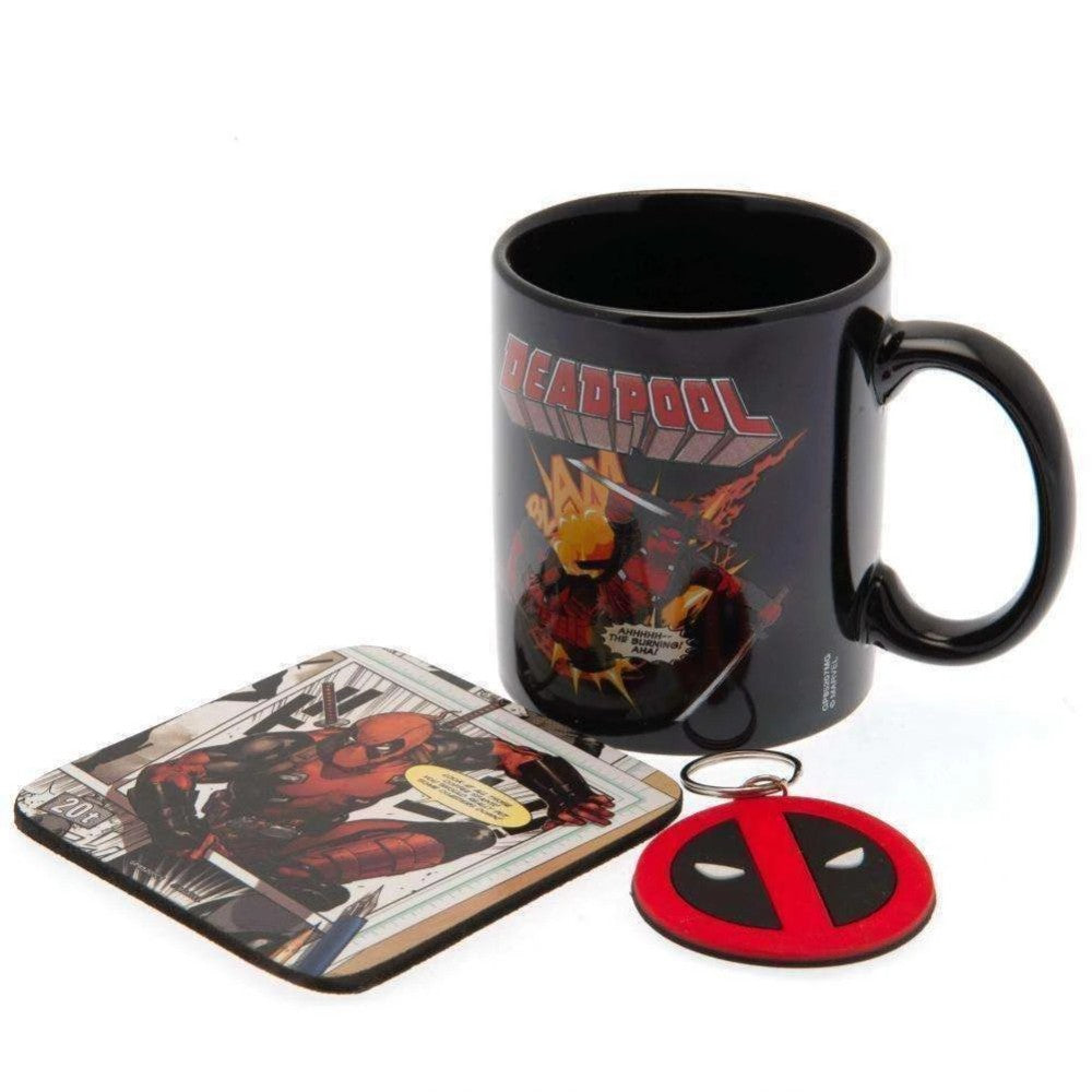 Set Cadou Cana + Coaster + Breloc Deadpool Merc With a Mouth