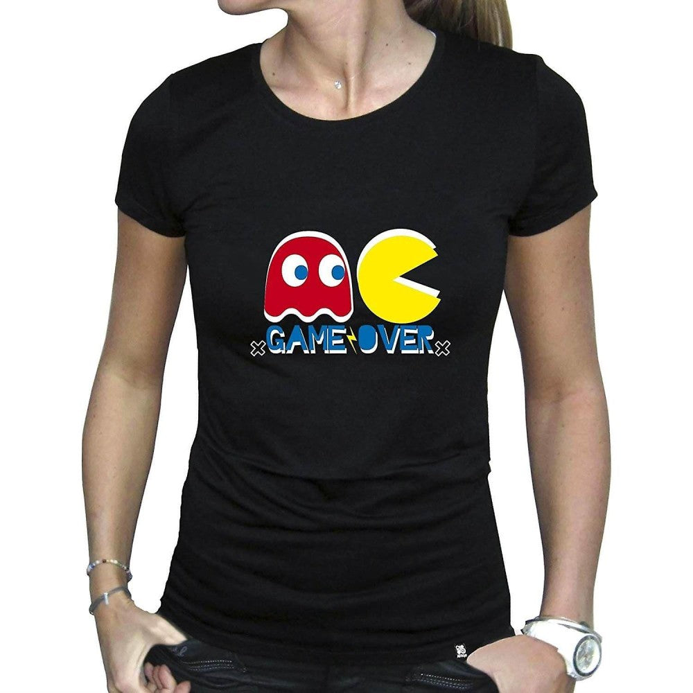 Tricou Pac-Man Game Over Dama - M