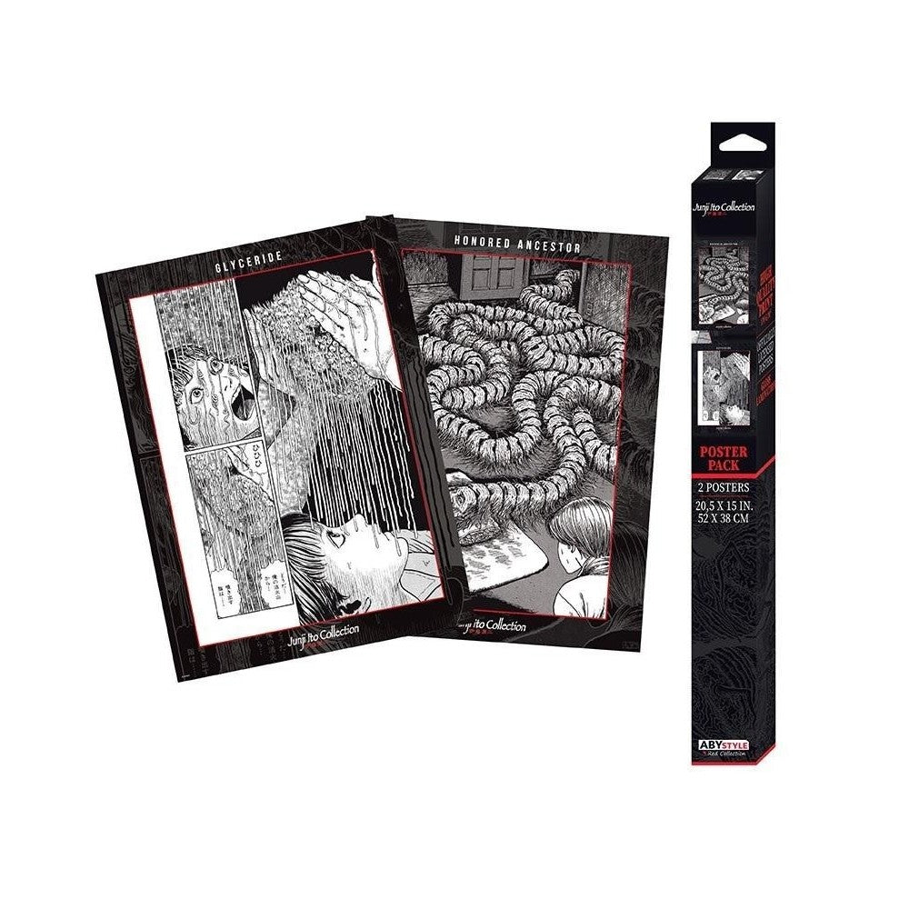 Set 2 Postere Chibi Junji Ito (52x38)