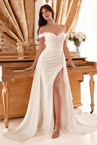 vivienne westwood wedding dress , white off the shoulder bridal gown