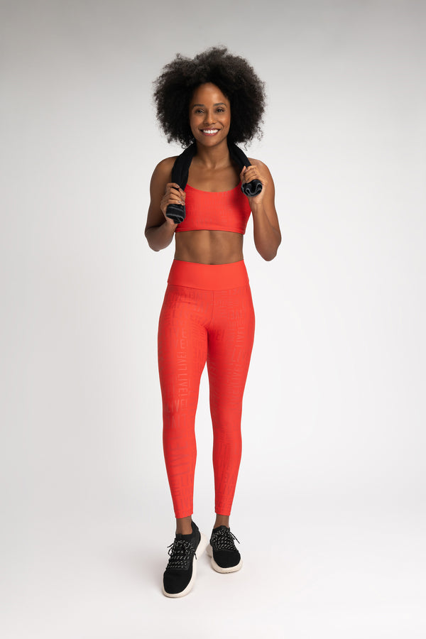 What To Wear With Red Workout Leggings