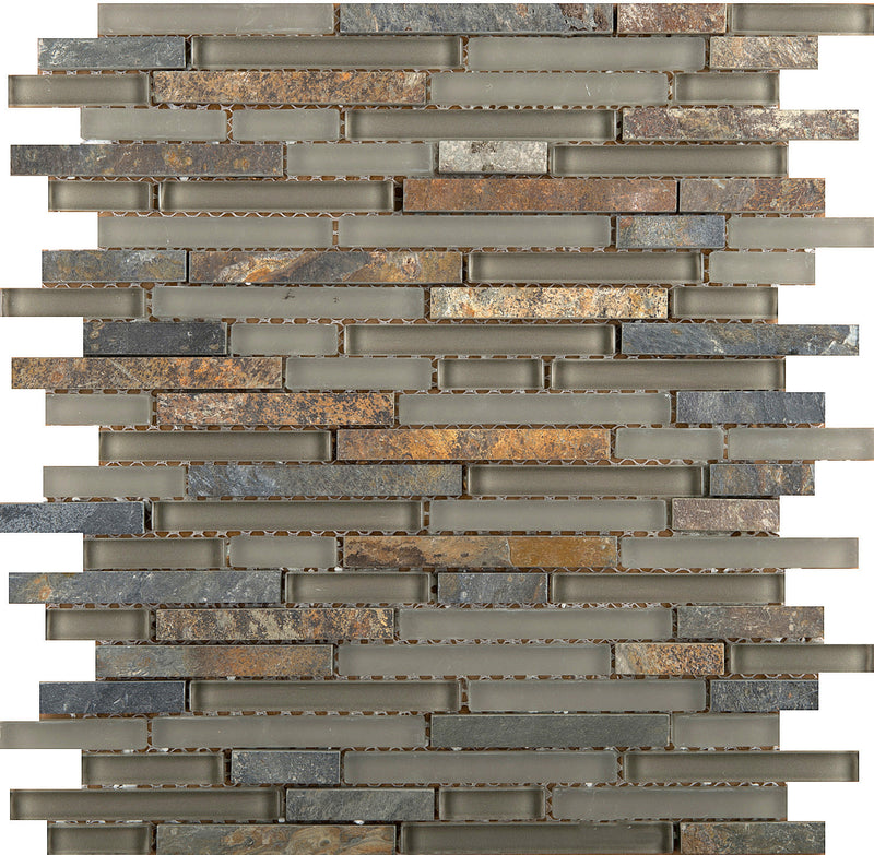 LUCENTE GLASS & STONE LINEAR BLENDS™ - Glass Wall Tile & Mosaic Tile by ...