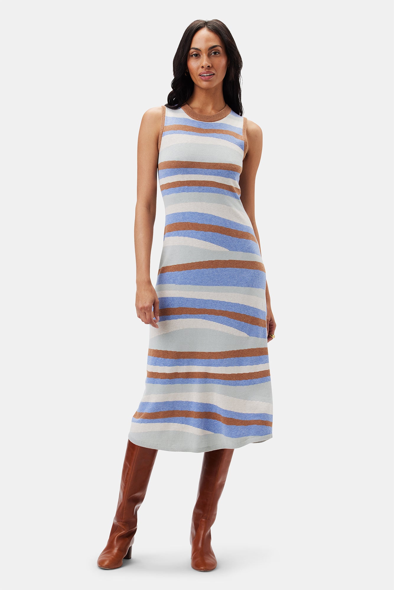 Colette Dress - Multi Stripe