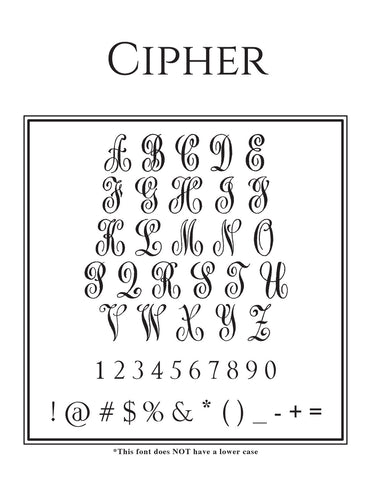 antique cipher deluxe personalized