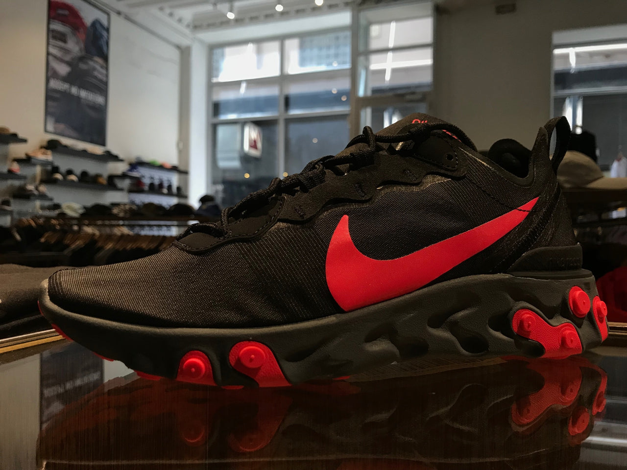 black and red nike react element